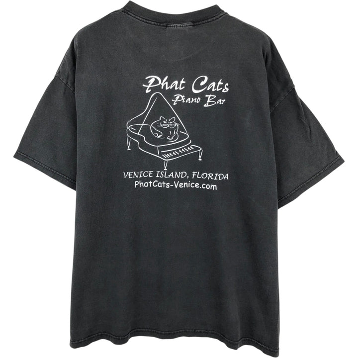 Champion Authentic Athletic Apparel Printed T-Shirt, Men's Size XL (approx.) cotton black type Vintage Second Hand