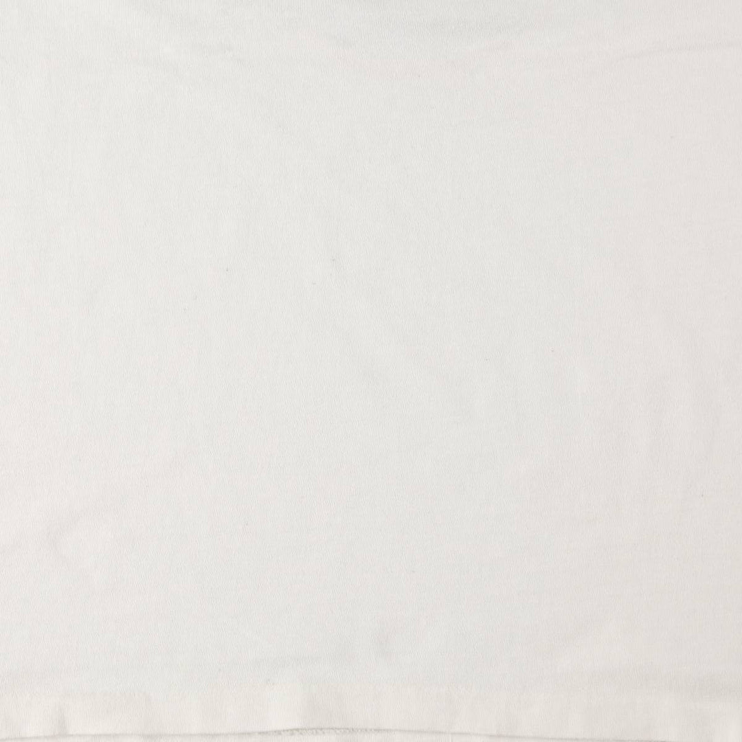 90'S Hanes BEEFY-T Printed T-shirt Made in USA Men's XL Vintage cotton white type Vintage Second Hand