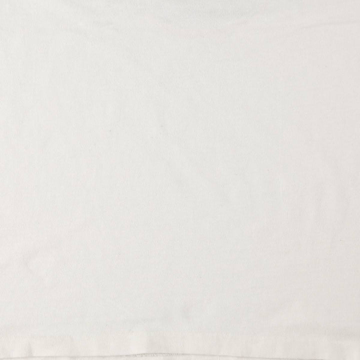 90'S Hanes BEEFY-T Printed T-shirt Made in USA Men's XL Vintage cotton white type Vintage Second Hand