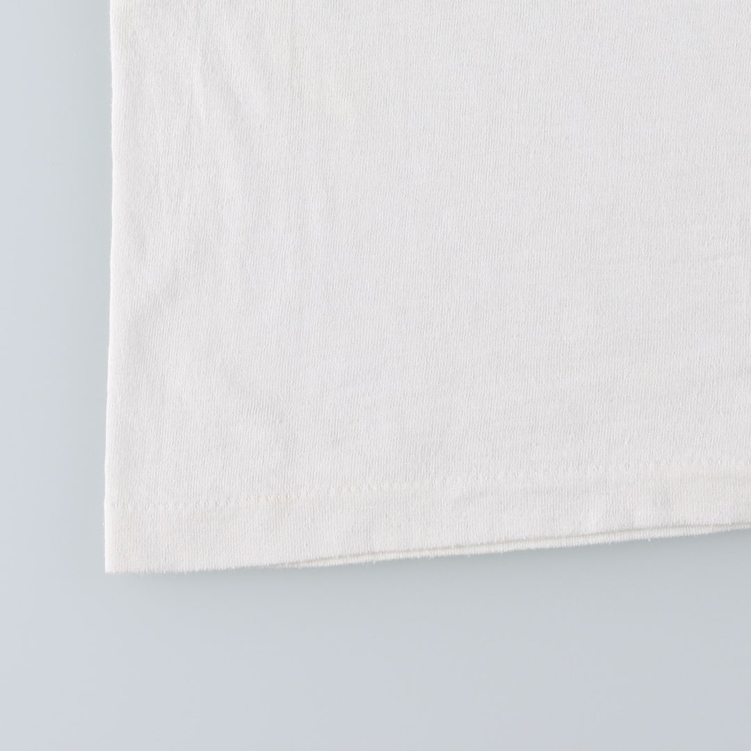 90'S Hanes HEAVYWEIGHT 50 cotton white type Vintage Second Hand