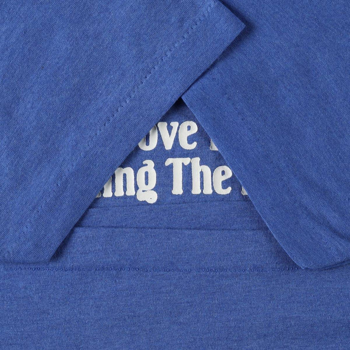 90'S Screen Stars message print T-shirt, men's size XL equivalent, vintage. cotton blue type Vintage Second Hand