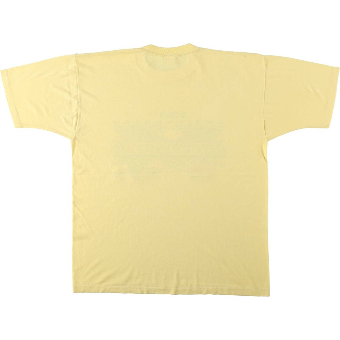 Gettysburg Battle Eagle Pattern Print T-Shirt, Men's XL (approx.), Vintage unclear yellow type Vintage Second Hand