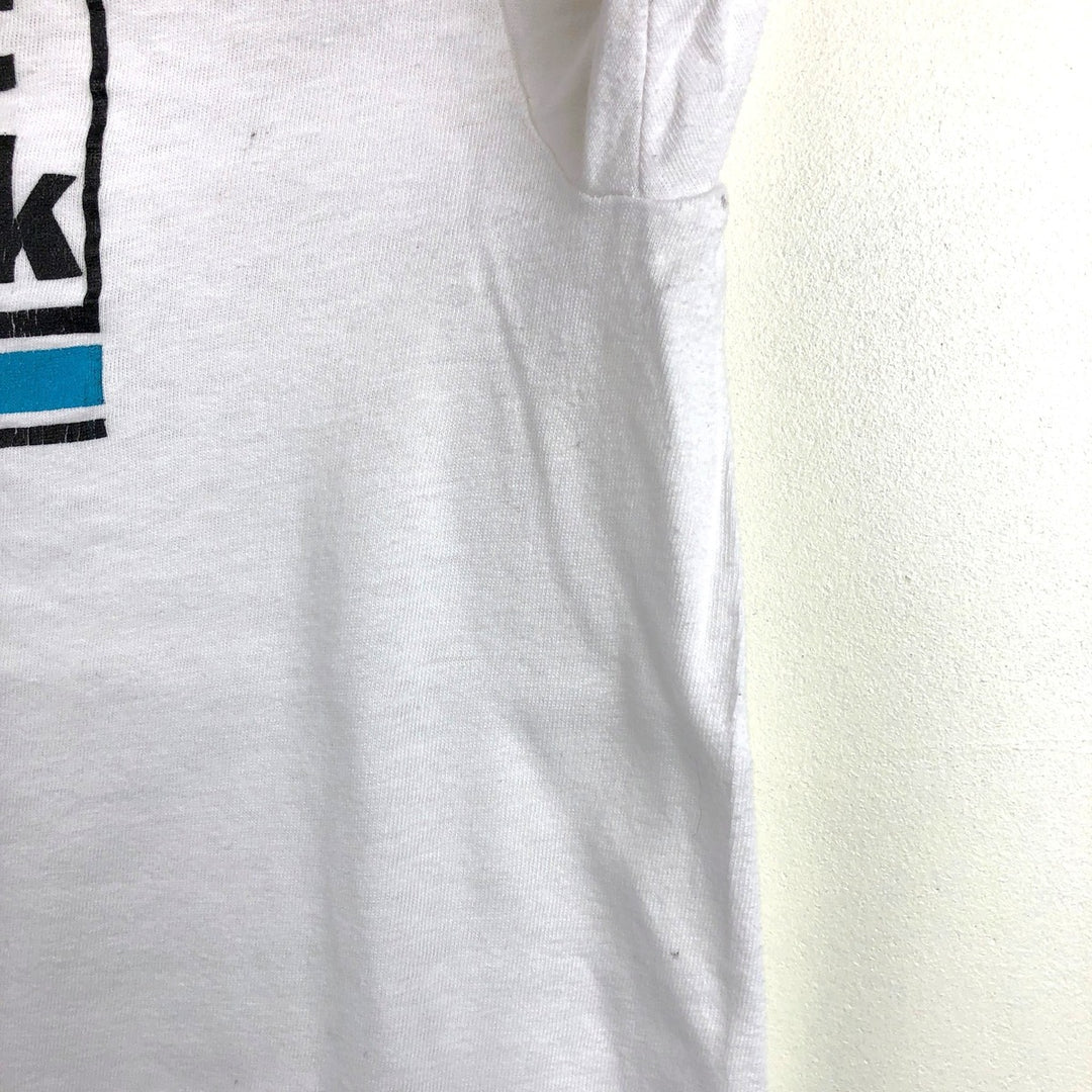 Vintage 90'S printed T-shirt, made in the USA, size L, men's cotton white type Vintage Second Hand