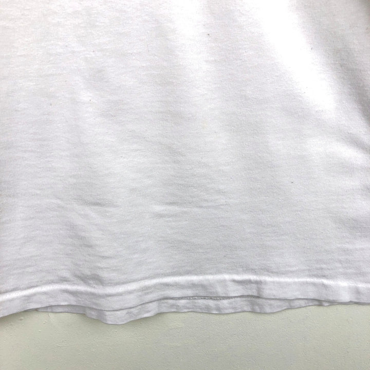 Vintage 90'S printed T-shirt, made in the USA, size L, men's cotton white type Vintage Second Hand