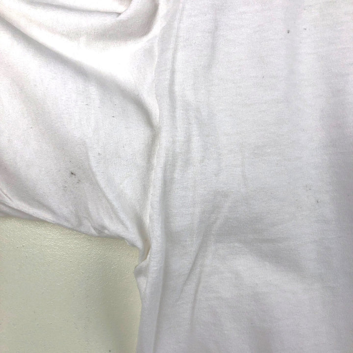Vintage 90'S printed T-shirt, made in the USA, size L, men's cotton white type Vintage Second Hand