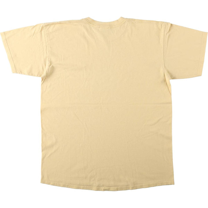 2000'S Anvil bee print T-shirt, made in USA, men's size L equivalent. cotton yellow type Vintage Second Hand