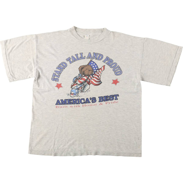 ~90'S JUGGLERS FESTIVAL Print T-Shirt (Men's Size M) unclear gray type Vintage Second Hand