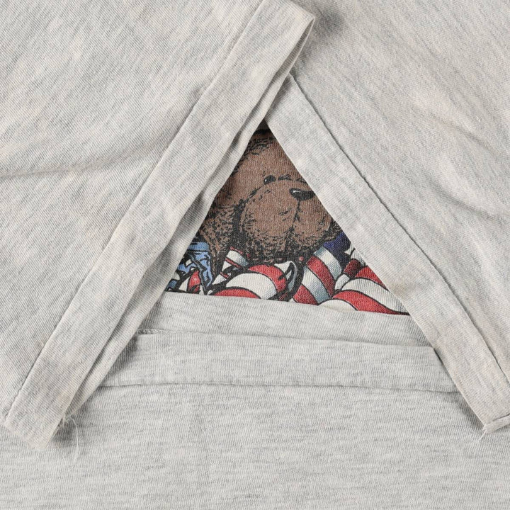 ~90'S JUGGLERS FESTIVAL Print T-Shirt (Men's Size M) unclear gray type Vintage Second Hand