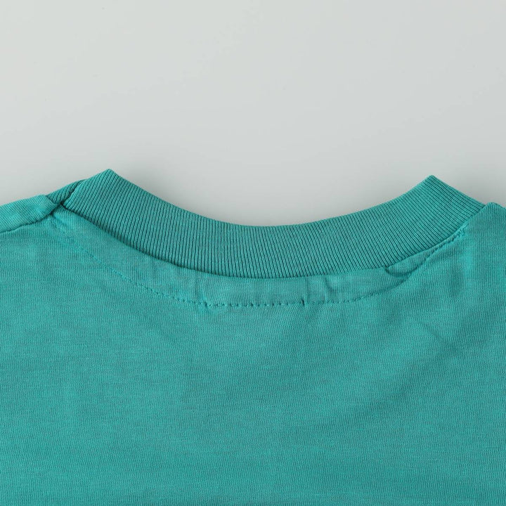 80'S Hanes Print T-Shirt, Made in USA, Men's XL equivalent, Vintage cotton Emerald green Vintage Second Hand