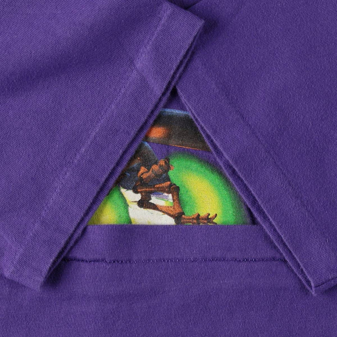 90'S Hanes BEEFY-T Printed T-shirt Made in USA Men's XL Vintage cotton purple type Vintage Second Hand