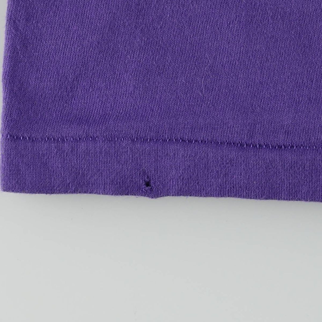 90'S Hanes BEEFY-T Printed T-shirt Made in USA Men's XL Vintage cotton purple type Vintage Second Hand