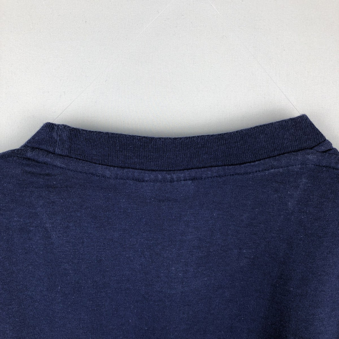 90'S LEMON COLLECTION Print T-Shirt, Men's Size L (approx.), Vintage cotton navy blue type Vintage Second Hand