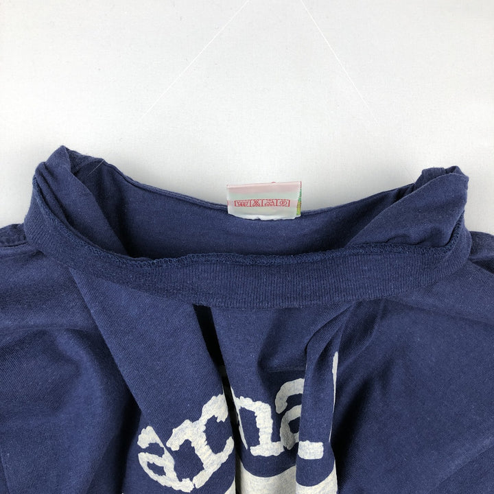 90'S LEMON COLLECTION Print T-Shirt, Men's Size L (approx.), Vintage cotton navy blue type Vintage Second Hand