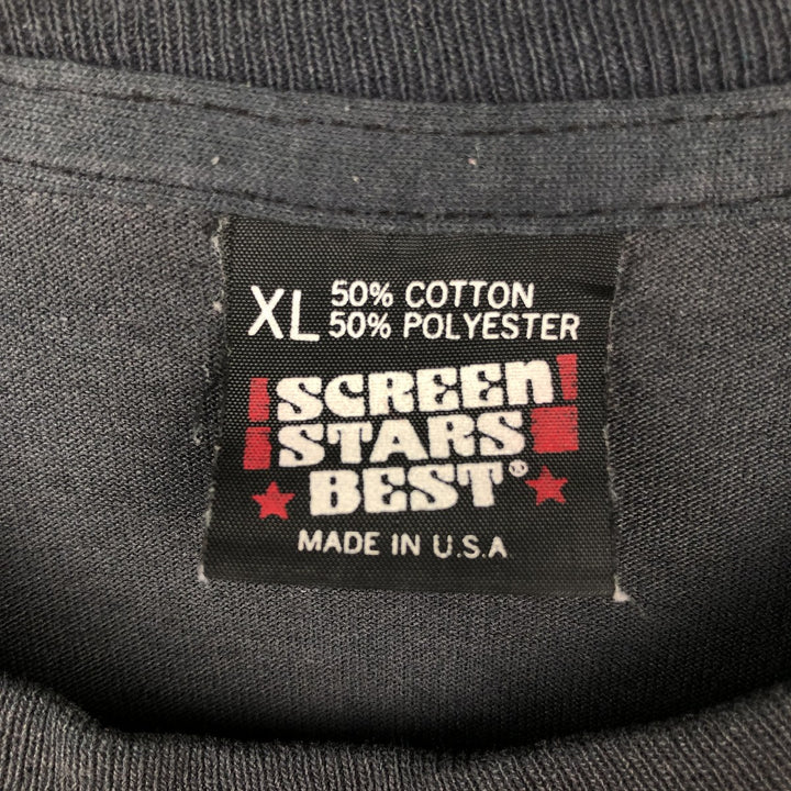 90'S Screen Stars Best Printed T-shirt Made in USA Men's XL Vintage cotton black type Vintage Second Hand