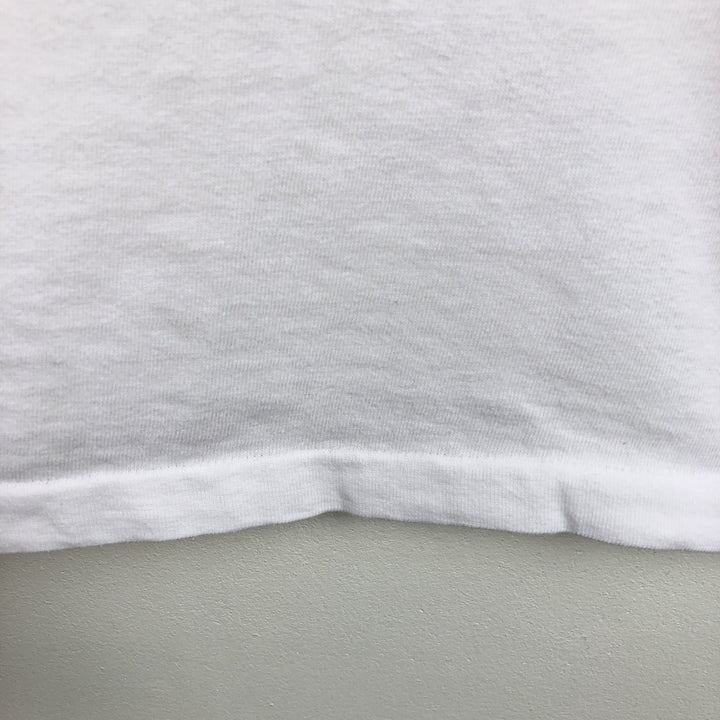 90'S Lake Street Message Print T-Shirt, Made in USA, Men's Size L (Equivalent), Vintage cotton white type Vintage Second Hand