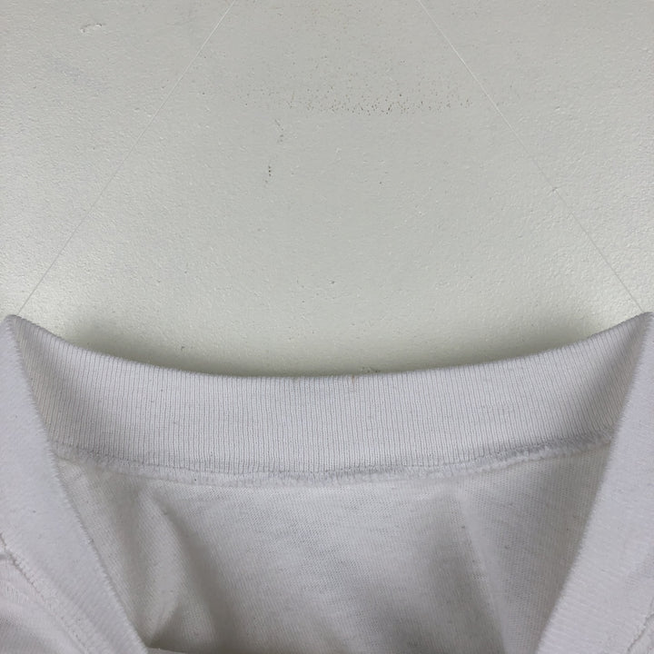 90'S Lake Street Message Print T-Shirt, Made in USA, Men's Size L (Equivalent), Vintage cotton white type Vintage Second Hand