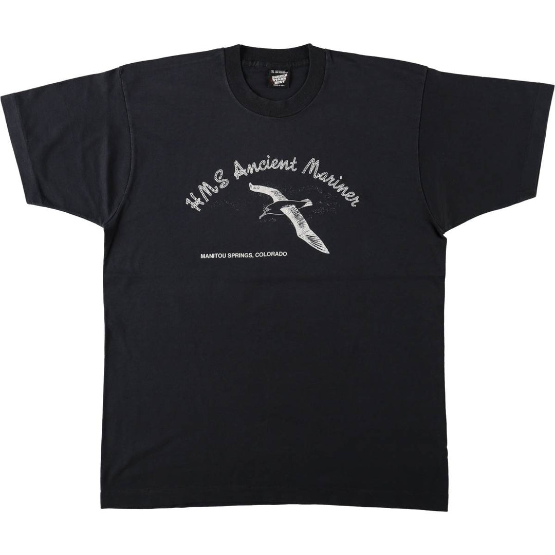90'S Screen Stars Best Printed T-shirt Made in USA Men's XL Vintage cotton black type Vintage Second Hand