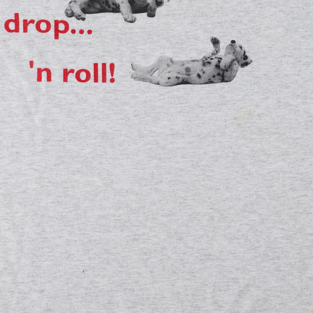 2000'S Fruit of the Loom Best Dog Print Animal T-Shirt, Men's XXL equivalent. cotton gray type Vintage Second Hand