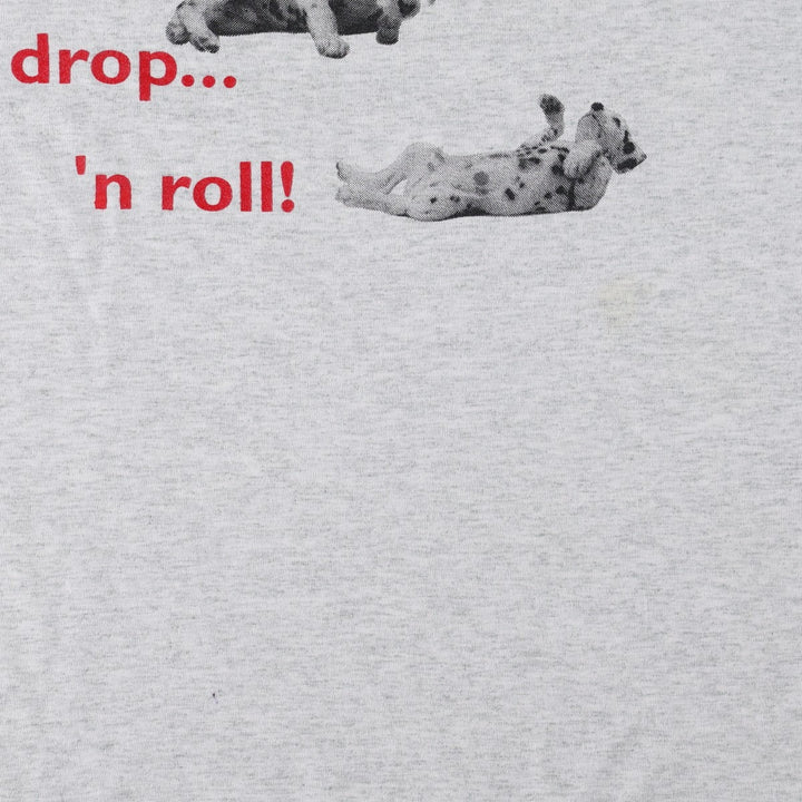 2000'S Fruit of the Loom Best Dog Print Animal T-Shirt, Men's XXL equivalent. cotton gray type Vintage Second Hand