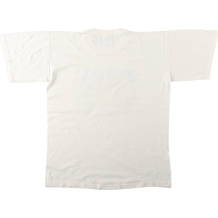 90'S WORLD T'S Art T-shirt, Men's Size L (approx.), Vintage cotton white type Vintage Second Hand