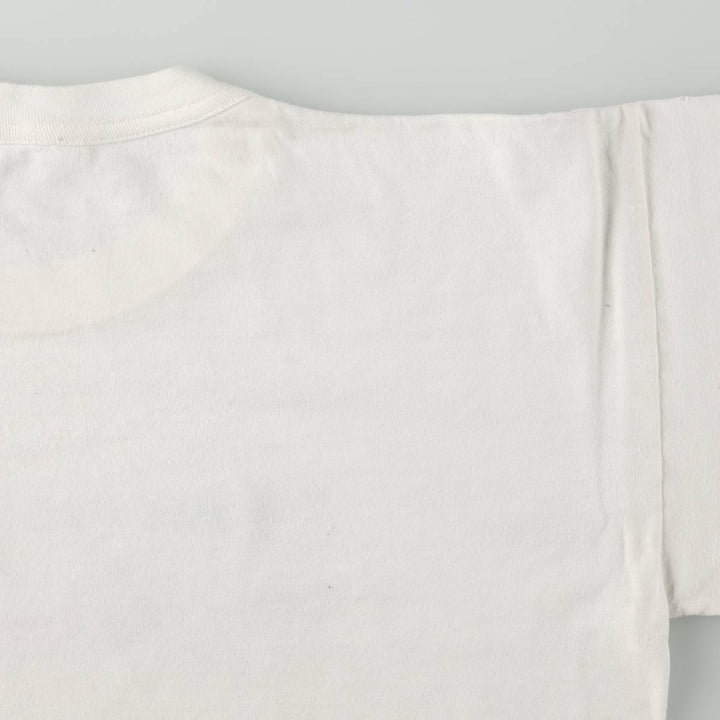 90'S WORLD T'S Art T-shirt, Men's Size L (approx.), Vintage cotton white type Vintage Second Hand