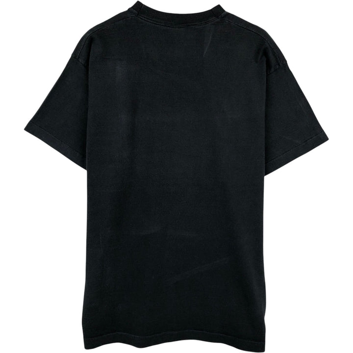 90'S Fruit of the Loom Message Print T-Shirt, Men's Size L, Vintage cotton black type Vintage Second Hand