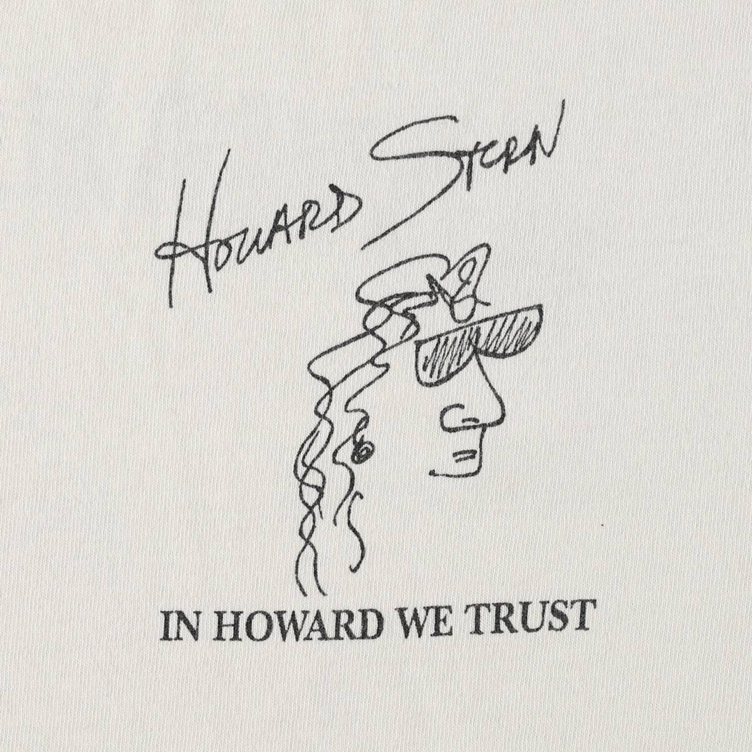 90'S Fruit of the Loom Howard Stern Print T-Shirt, Made in USA, Men's Size XL (approx.) cotton white type Vintage Second Hand