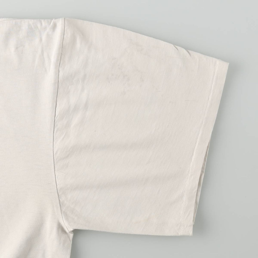 90'S Columbia White Tag Fish Print Short-Sleeve T-Shirt, Made in USA, Men's XXL Equivalent, Vintage cotton white type Vintage Second Hand