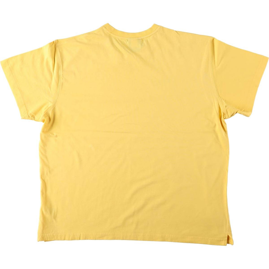 Umbro logo print T-shirt, men's size XL. cotton yellow type Vintage Second Hand