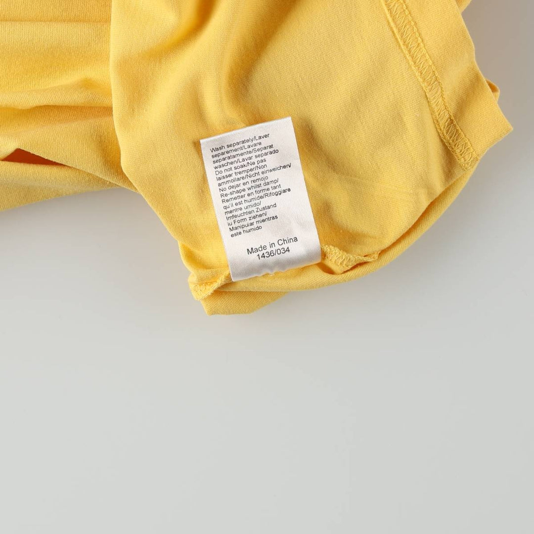 Umbro logo print T-shirt, men's size XL. cotton yellow type Vintage Second Hand