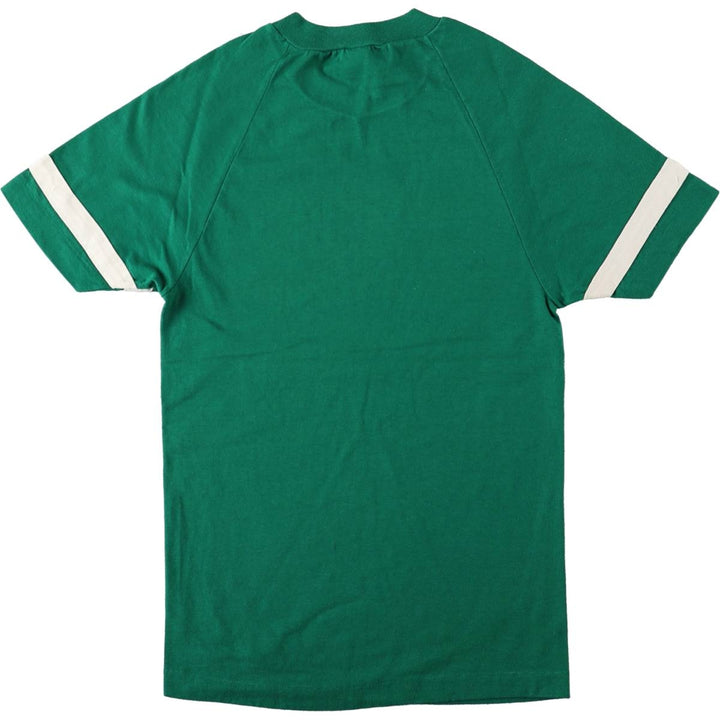 Vintage 1980'S Champion Trico Tag Print T-Shirt, Made in USA, Men's Size Medium polyester green type Vintage Second Hand
