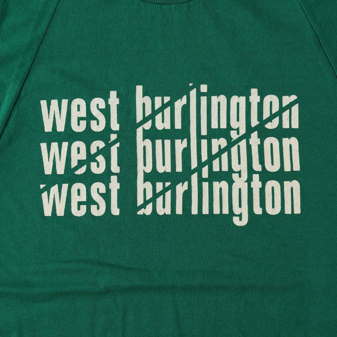 Vintage 1980'S Champion Trico Tag Print T-Shirt, Made in USA, Men's Size Medium polyester green type Vintage Second Hand