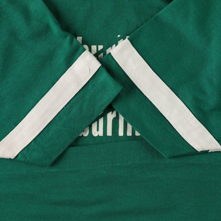 Vintage 1980'S Champion Trico Tag Print T-Shirt, Made in USA, Men's Size Medium polyester green type Vintage Second Hand