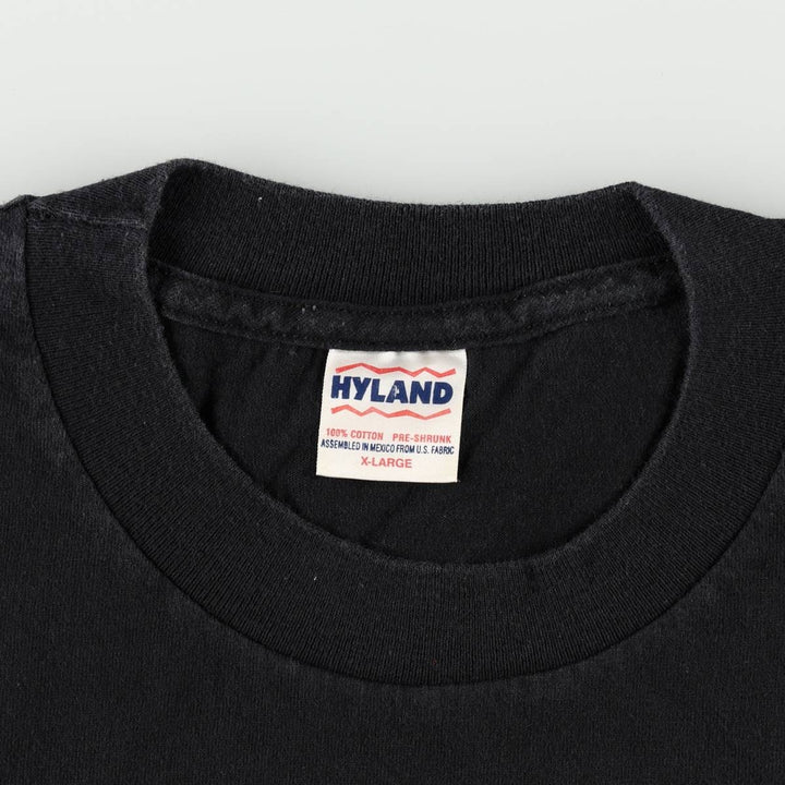 90'S HYLAND nWo New World Order Pro Wrestling Sports Print T-Shirt, Men's XL (approx.), Vintage cotton black type Vintage Second Hand