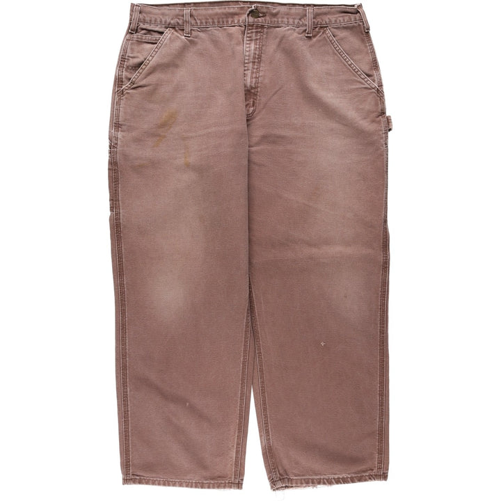 Big Size Carhartt Dungaree Fit Duck Painter Pants, Men's W39 equivalent. cotton brown type Vintage Second Hand