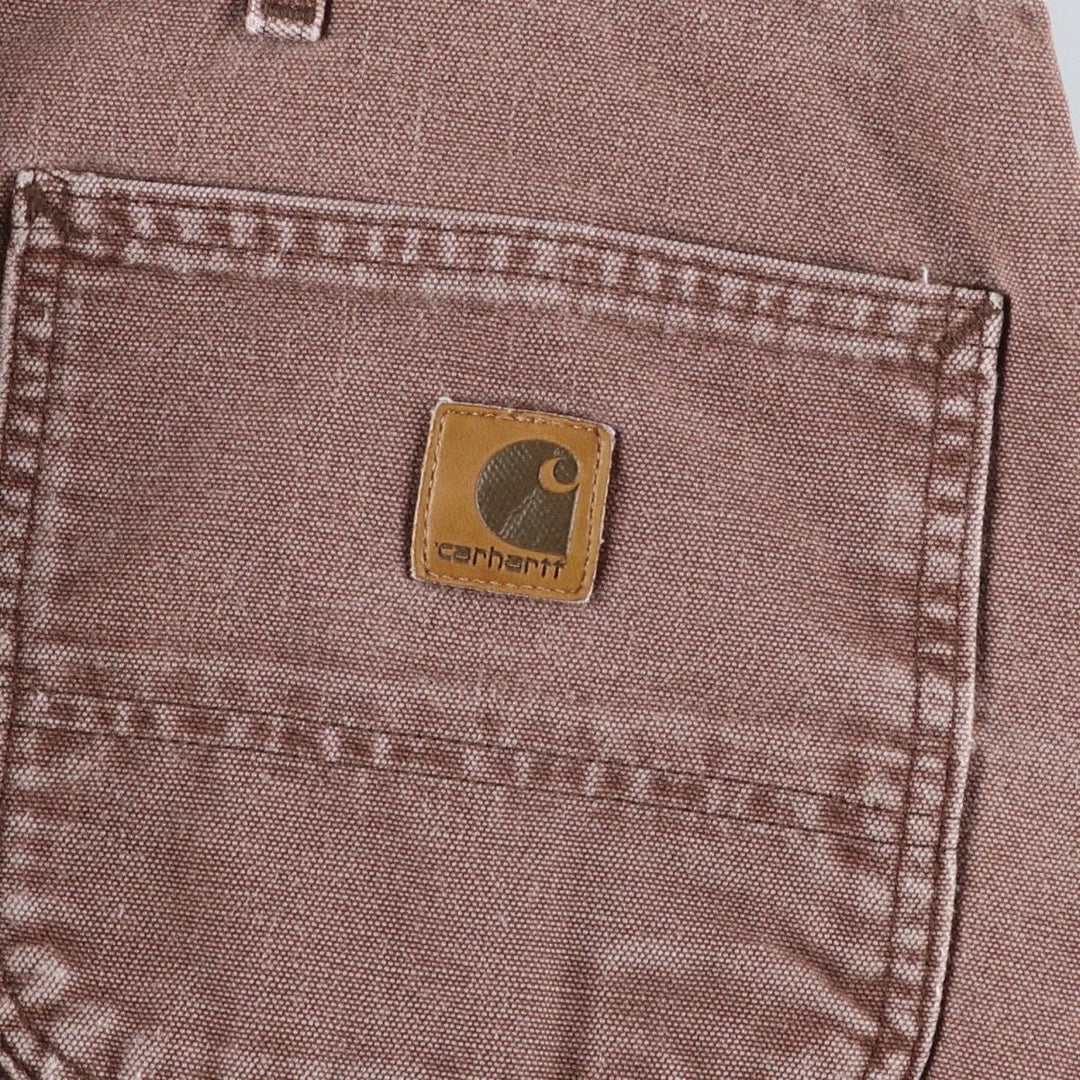 Big Size Carhartt Dungaree Fit Duck Painter Pants, Men's W39 equivalent. cotton brown type Vintage Second Hand