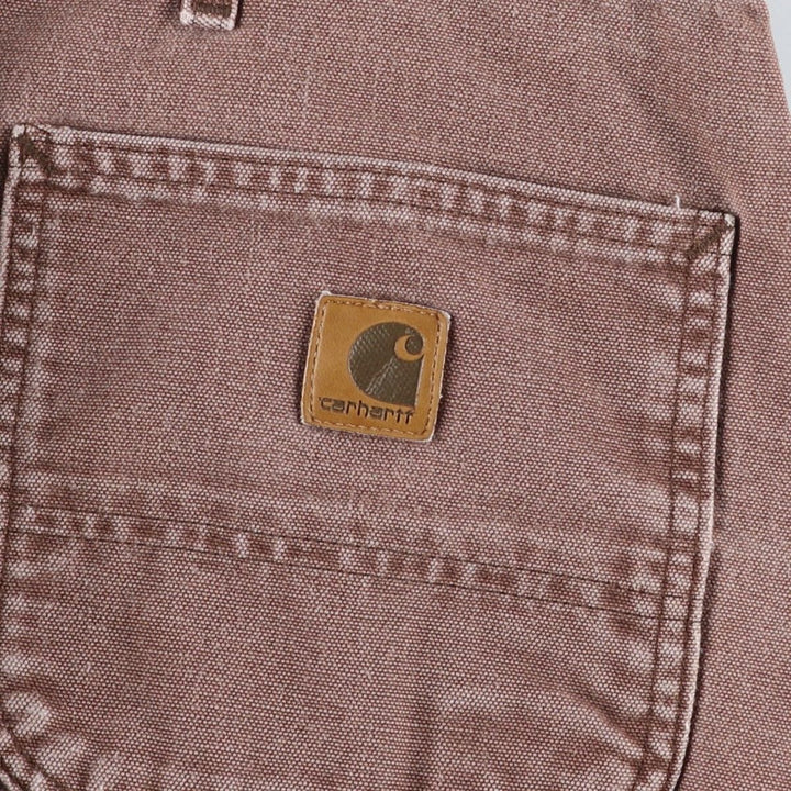 Big Size Carhartt Dungaree Fit Duck Painter Pants, Men's W39 equivalent. cotton brown type Vintage Second Hand