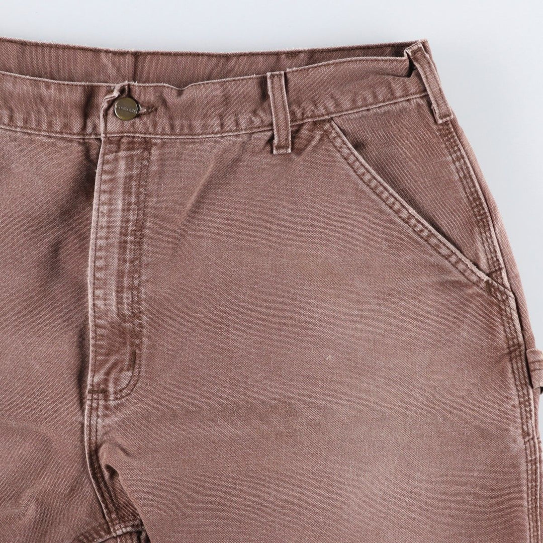 Big Size Carhartt Dungaree Fit Duck Painter Pants, Men's W39 equivalent. cotton brown type Vintage Second Hand