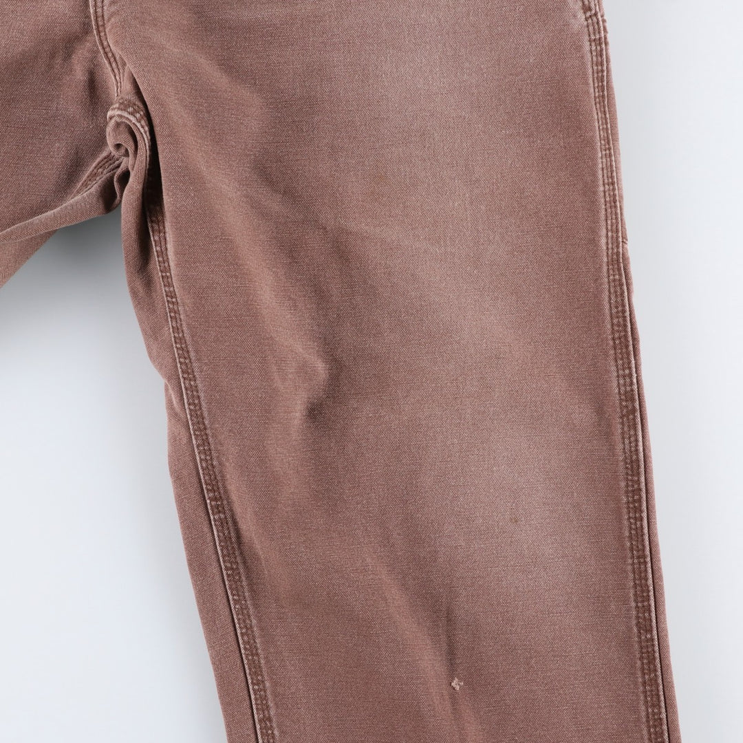 Big Size Carhartt Dungaree Fit Duck Painter Pants, Men's W39 equivalent. cotton brown type Vintage Second Hand