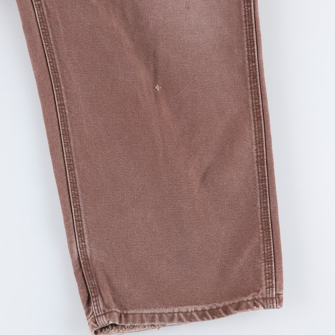 Big Size Carhartt Dungaree Fit Duck Painter Pants, Men's W39 equivalent. cotton brown type Vintage Second Hand