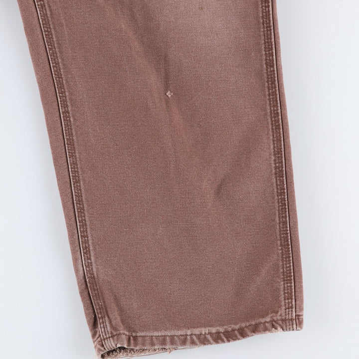 Big Size Carhartt Dungaree Fit Duck Painter Pants, Men's W39 equivalent. cotton brown type Vintage Second Hand