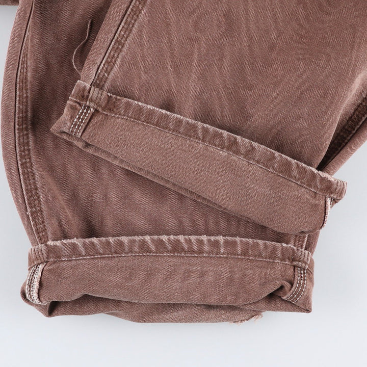 Big Size Carhartt Dungaree Fit Duck Painter Pants, Men's W39 equivalent. cotton brown type Vintage Second Hand