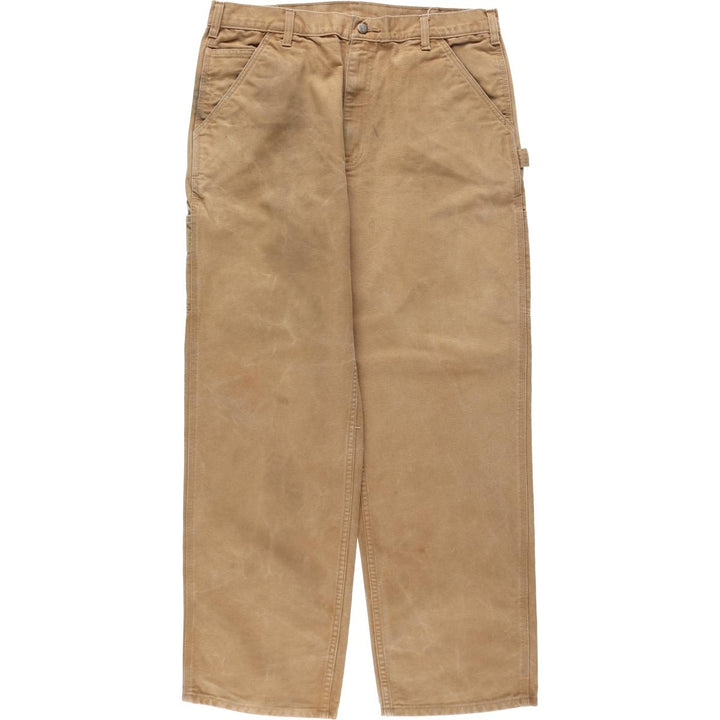 Carhartt Duck Painter Pants, Men's, W37 equivalent cotton brown type Vintage Second Hand