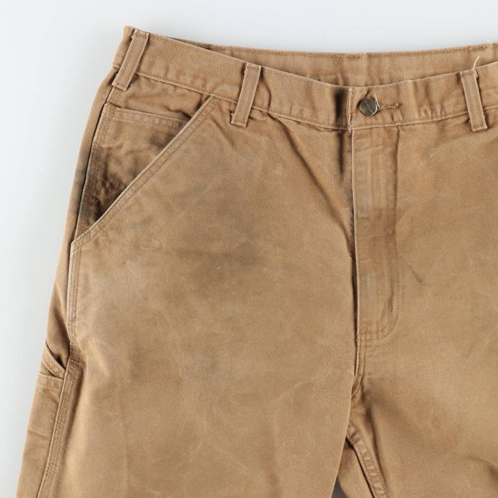 Carhartt Duck Painter Pants, Men's, W37 equivalent cotton brown type Vintage Second Hand