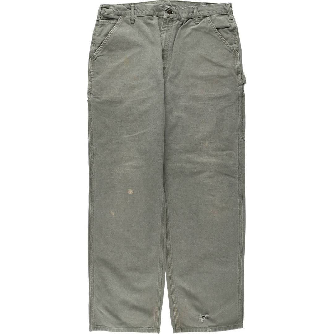 Carhartt Original Dungaree Fit Duck Painter Pants, Men's, W37 equivalent cotton Khaki type Vintage Second Hand