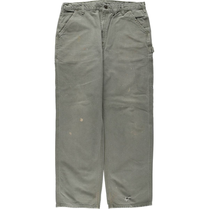 Carhartt Original Dungaree Fit Duck Painter Pants, Men's, W37 equivalent cotton Khaki type Vintage Second Hand