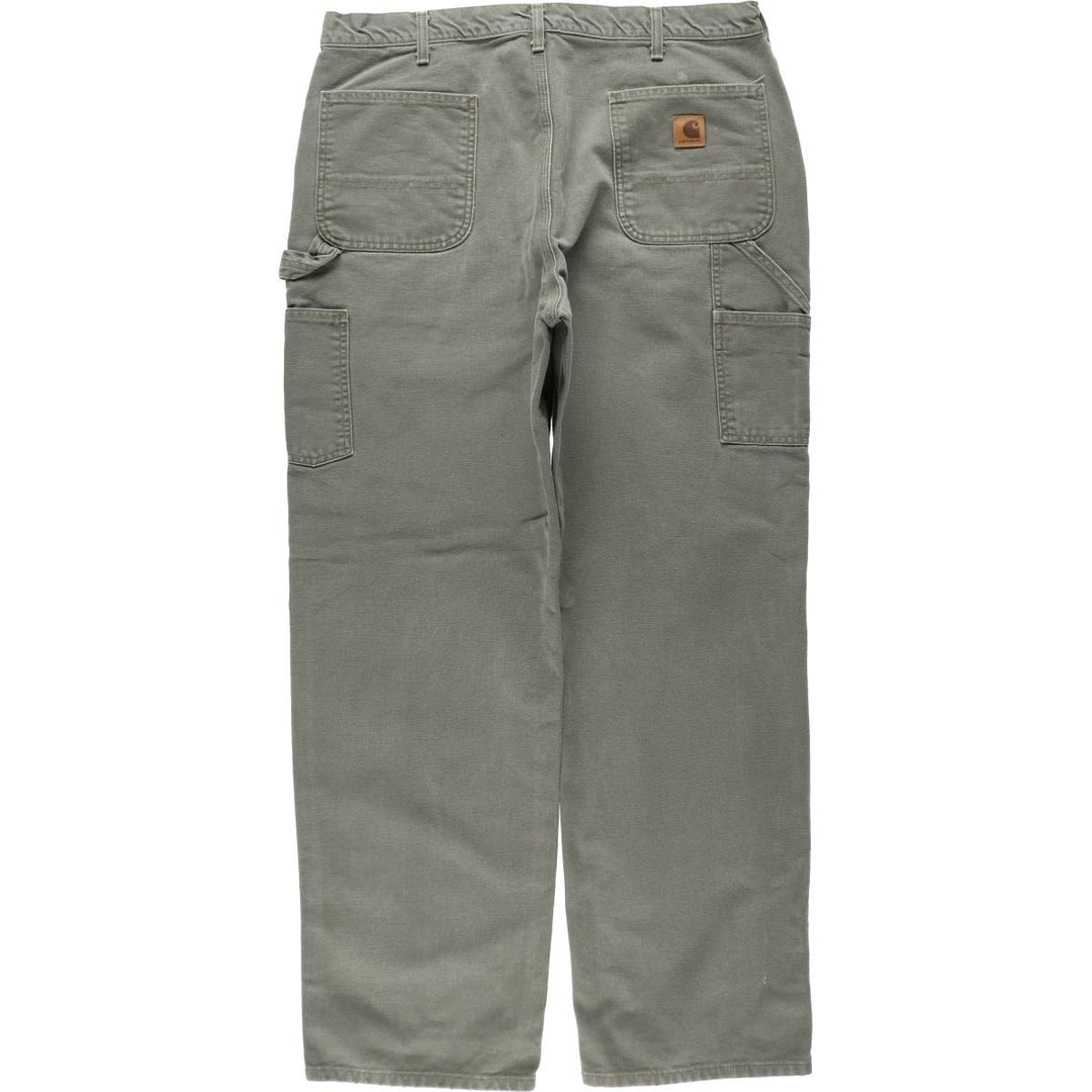 Carhartt Original Dungaree Fit Duck Painter Pants, Men's, W37 equivalent cotton Khaki type Vintage Second Hand