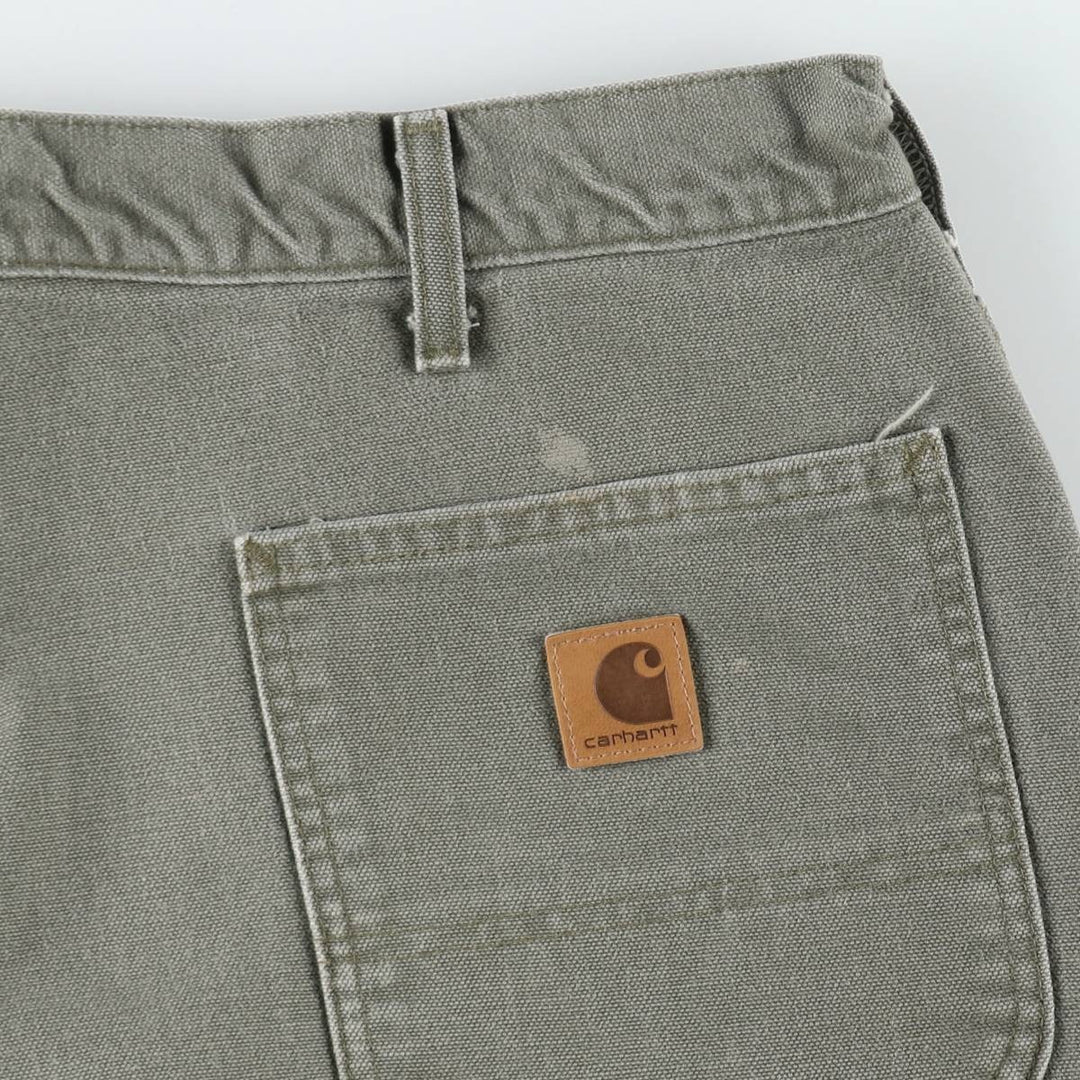 Carhartt Original Dungaree Fit Duck Painter Pants, Men's, W37 equivalent cotton Khaki type Vintage Second Hand
