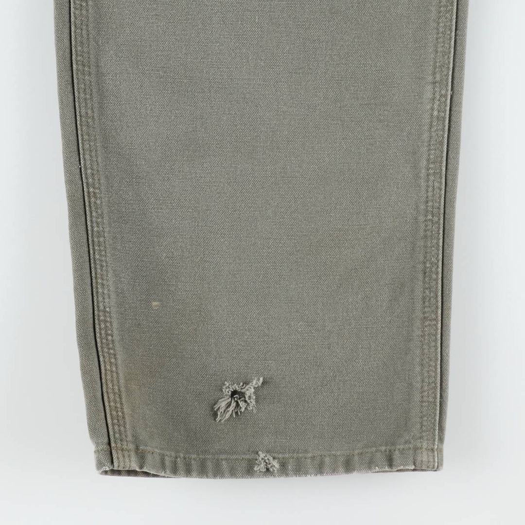 Carhartt Original Dungaree Fit Duck Painter Pants, Men's, W37 equivalent cotton Khaki type Vintage Second Hand