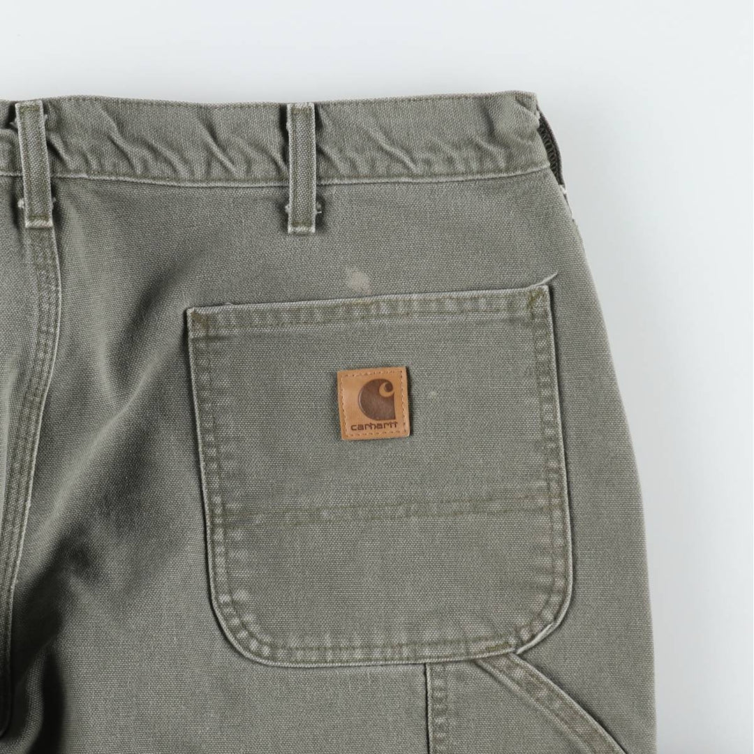 Carhartt Original Dungaree Fit Duck Painter Pants, Men's, W37 equivalent cotton Khaki type Vintage Second Hand